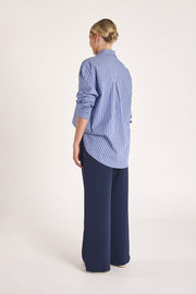 Emily Shirt - Navy Stripe