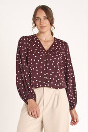 Charlotte Top - Pink Spot