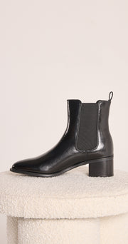 Novalee Boot - Black Shine