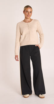 Andie Pant - Black Camel Stripe