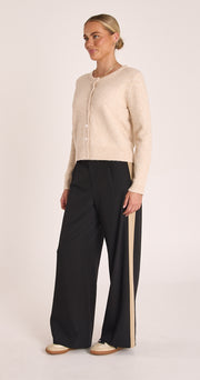 Andie Pant - Black Camel Stripe