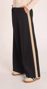 Andie Pant - Black Camel Stripe