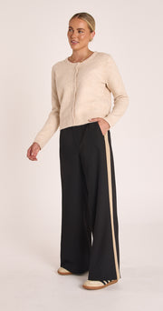 Andie Pant - Black Camel Stripe