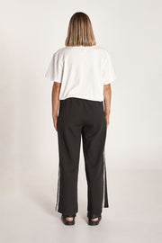 Noah Cropped Pant - Black Stripe