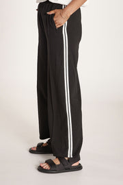 Noah Cropped Pant - Black Stripe