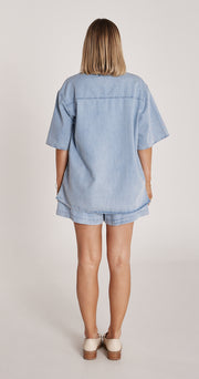 Arlo Denim Short - Mid Blue
