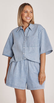Arlo Denim Short - Mid Blue