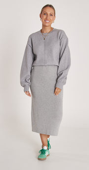 Jasper Knitted Skirt - Grey