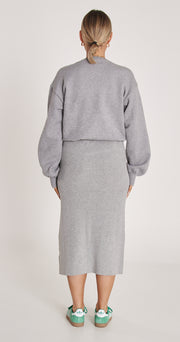 Jasper Knitted Skirt - Grey