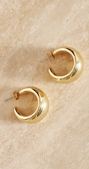 Lily Hoop Earrings - Gold