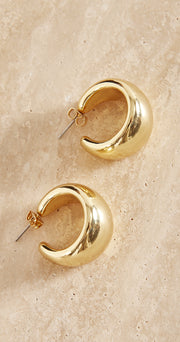Lily Hoop Earrings - Gold