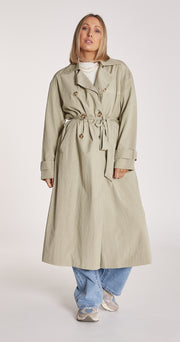 Summer Trench Coat - Sage