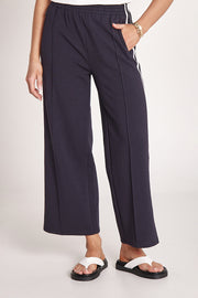 Noah Cropped Pant - Navy Stripe
