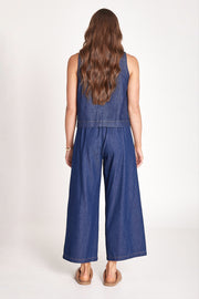 Arlo Cropped Pant - Dark Blue