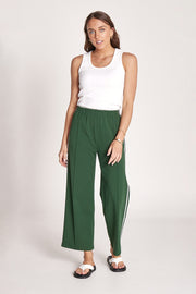 Noah Cropped Pant - Green Stripe