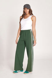 Noah Wide Pant - Green Stripe