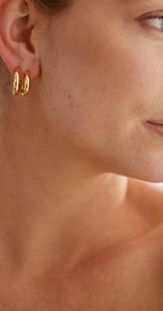 Hailey Hoop Earrings 2 Pack - Gold
