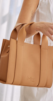 Lyla Mini Tote Bag - Light Tan