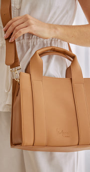 Lyla Mini Tote Bag - Light Tan