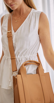 Lyla Mini Tote Bag - Light Tan