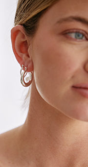 Layla Hoop Earrings 3 Pack - Silver