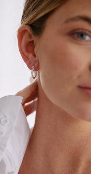 Layla Small Hoop Earrings - Silver