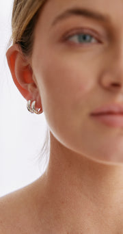 Sienna Hoop Earrings 2 Pack - Silver