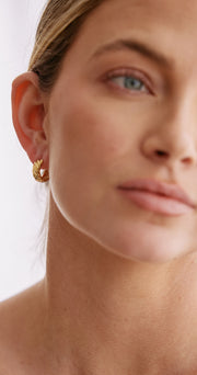 Evie Hoop Earrings - Gold