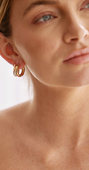 Louise Hoop Earrings 2 Pack - Gold