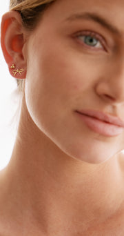 Clara Bow & Heart Earrings 3 Pack - Gold