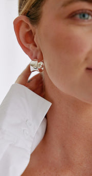 Bella Hoop Earrings - Silver