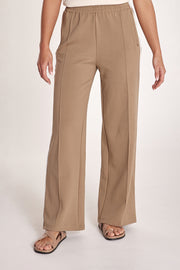 Noah Wide Pant - Camel Stripe