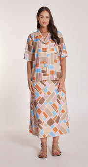 Amy Shirt - Mosaic Print