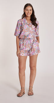 Tallulah Short - Hibiscus Print