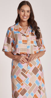 Amy Shirt - Mosaic Print
