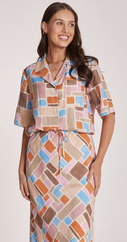 Amy Shirt - Mosaic Print