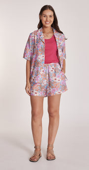 Tallulah Short - Hibiscus Print