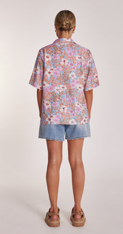 Tallulah Shirt - Hibiscus Print