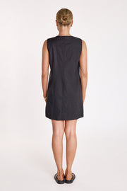 Audrey V Neck Dress - Black