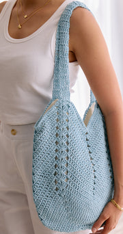 Luna Crochet Bag - Blue
