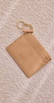 Mira Keychain Card Wallet - Tan