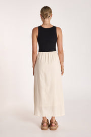 Juliette Dress - Black & Cream