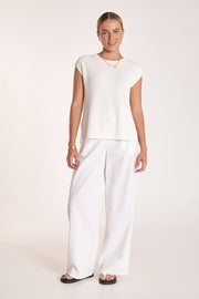 Jasper Knitted Tank - White