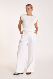 Jasper Knitted Tank - White