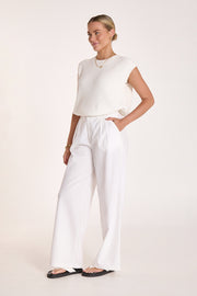 Jasper Knitted Tank - White