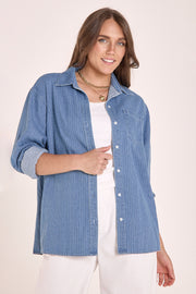 Maggie Shirt - Pinstripe