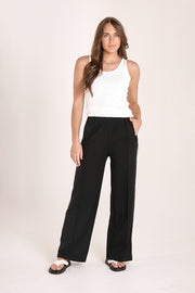 Noah Wide Pant - Black Stripe