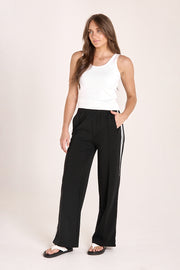 Noah Wide Pant - Black Stripe