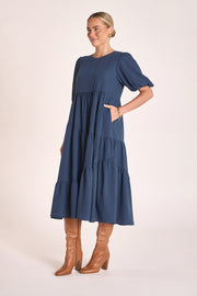 Elle Dress - Navy