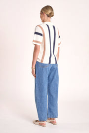 Isla Top - Navy Stripe